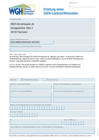 SEPA-Lastschriftmandat