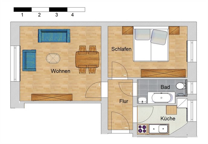 2-Zimmerwohnung im Stadtteil Hannover-Herrenhausen - Foto 3