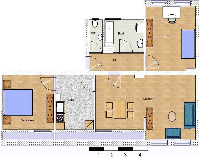 3-Zimmerwohnung in Hannover-Herrenhausen - Foto 2